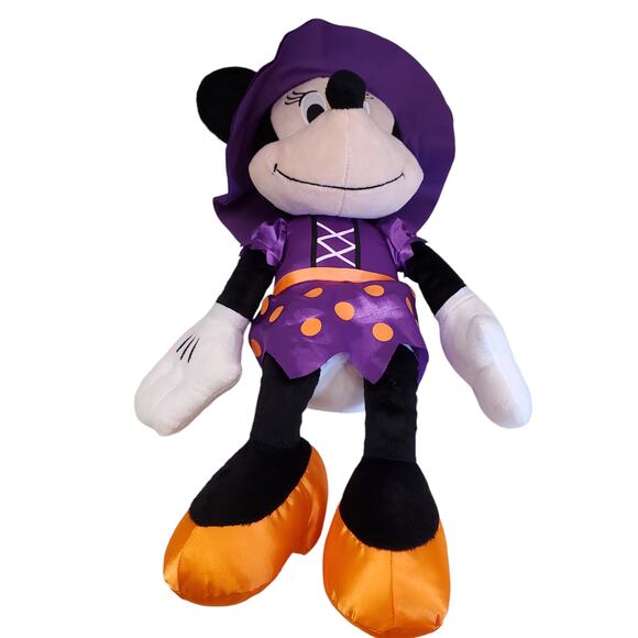 Halloween Minnie Mouse Witch Plush 18" Disney Minnie Mouse Stuffy - Picture 5 of 11